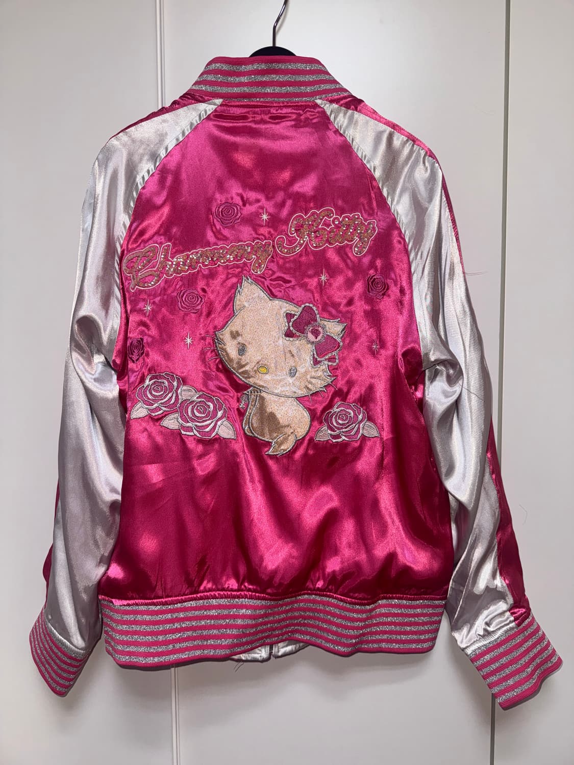 산리오 챠밍키티 리버시블 핑크 스카잔 (빈티지 데드스탁) 상품이미지4