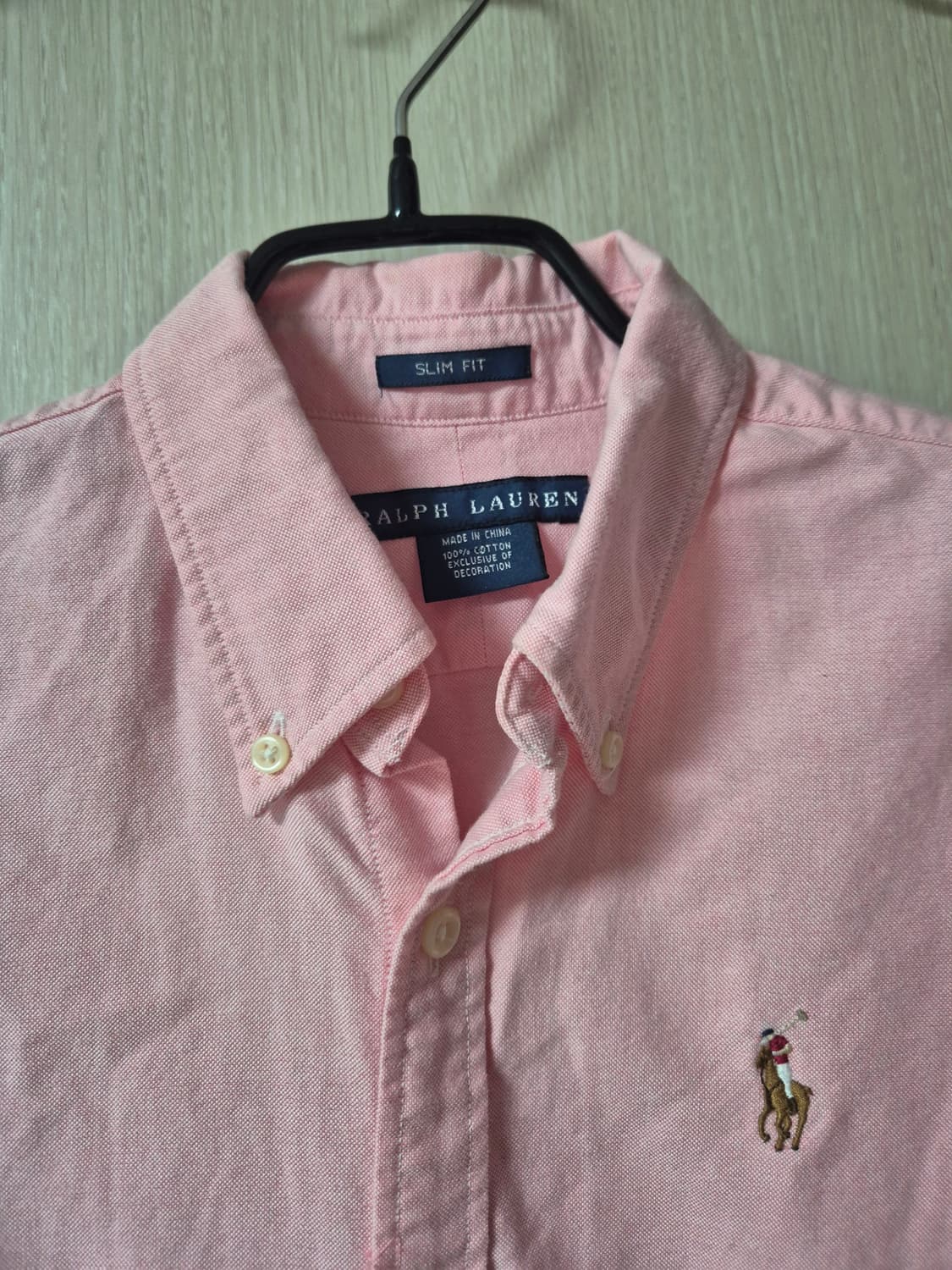 (정품) 폴로 랄프로렌 핑크 셔츠 슬림핏 남방 2 상품이미지3