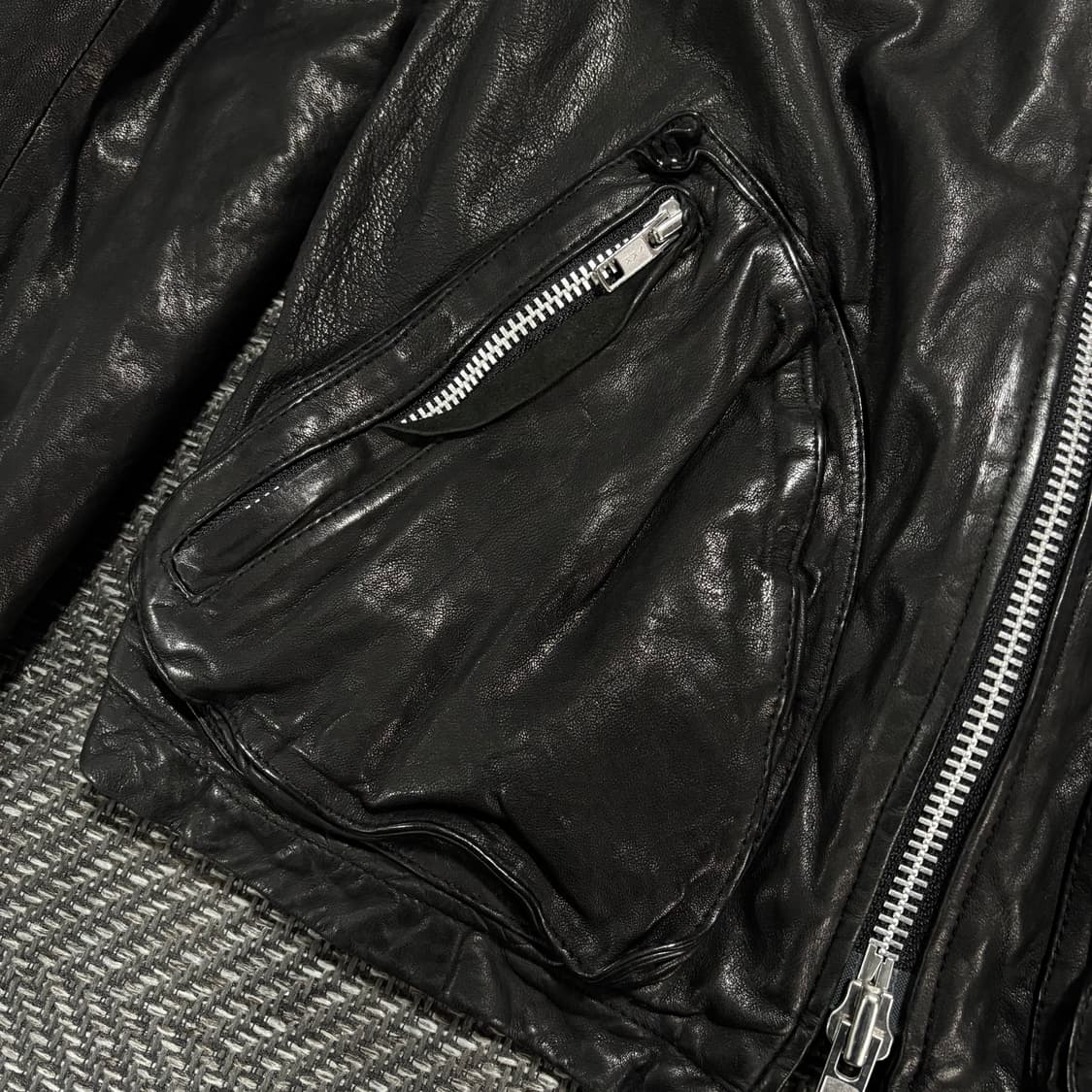 Vegetables sheepskin full zipper jacket 상품이미지8