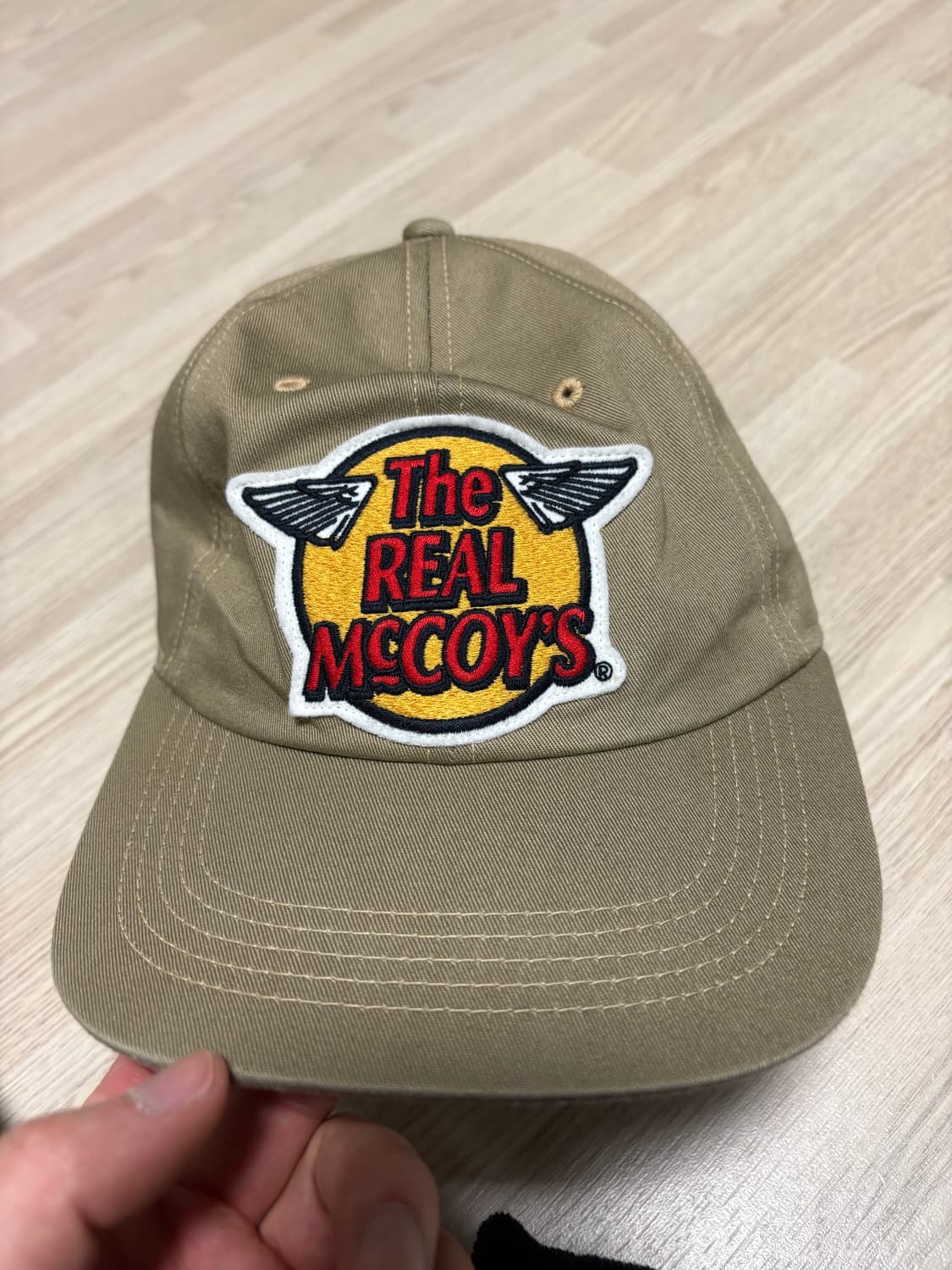 리얼맥코이 베이지 볼캡 상품이미지1