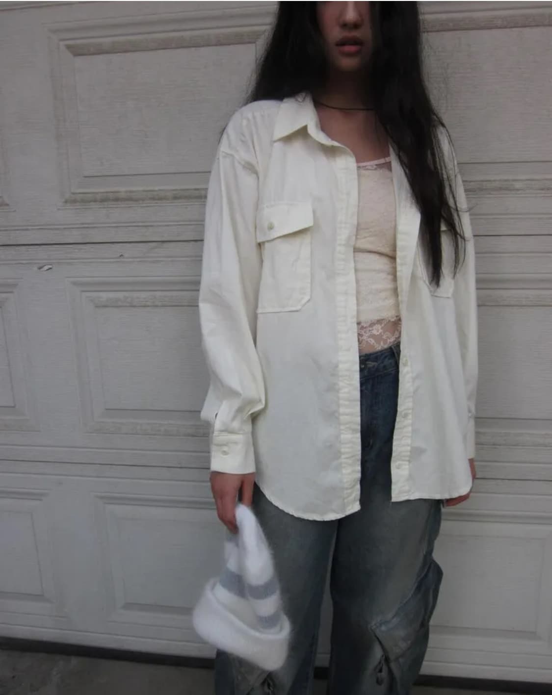 lace jumpsuit white 상품이미지6