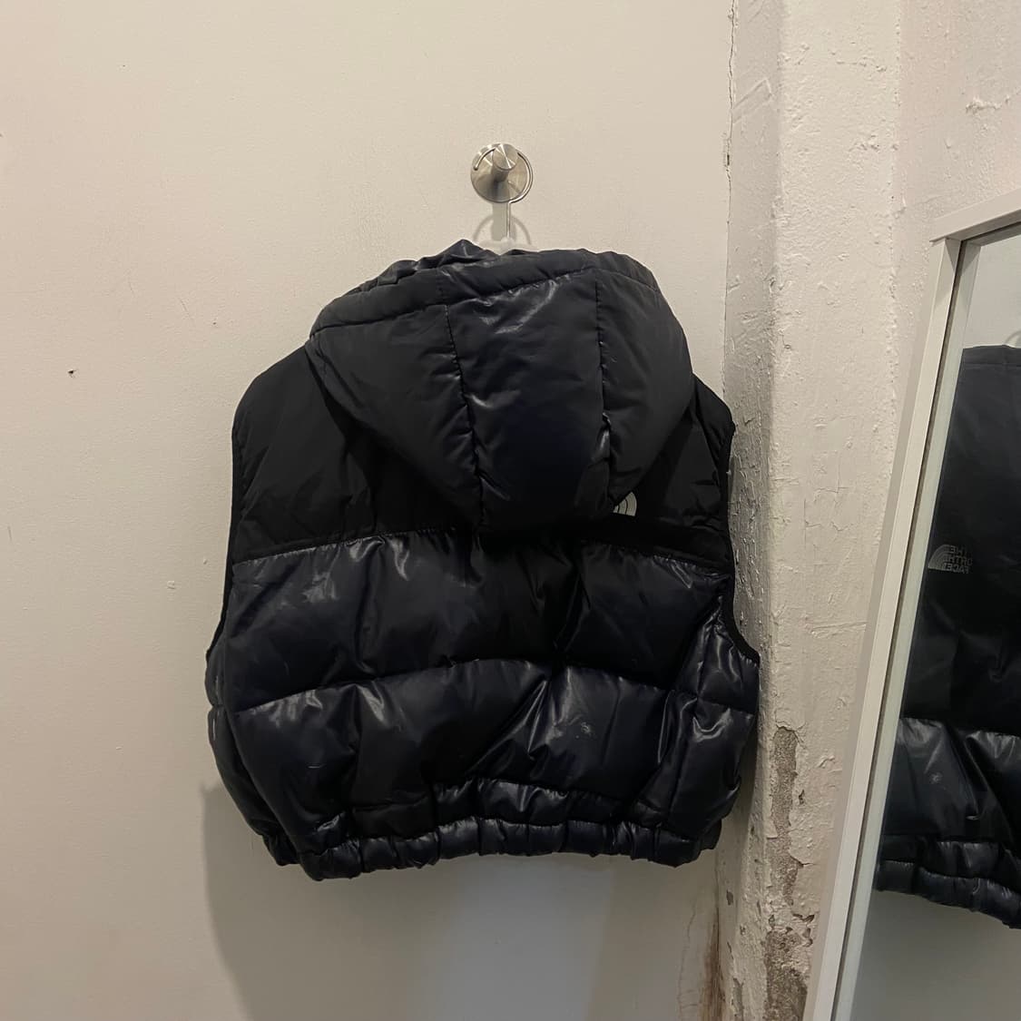 노스페이스 네이비 커스텀 패딩조끼 상품이미지4