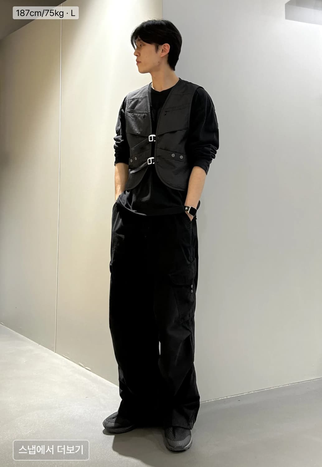 인사일런스 플리터 유틸리티 베스트 블랙  상품이미지6