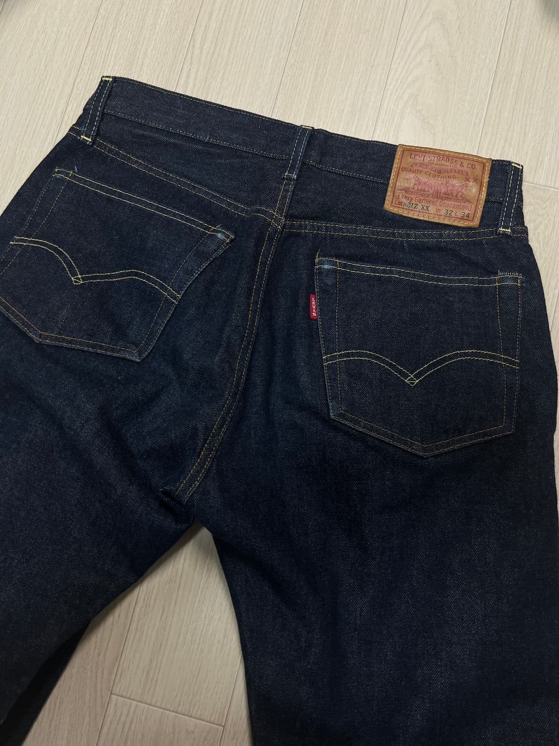 택포11) LVC 54501 32x34 리지드 실측30x30 셀비지 데님 상품이미지5