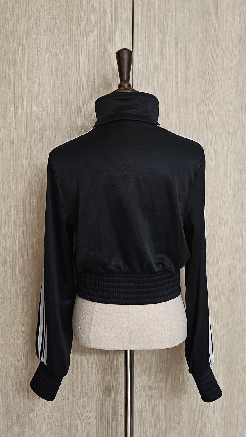 (단종템)제니착용 아디다스 파이어버드 트랙탑 져지 블랙 크롭 자켓 S 상품이미지8