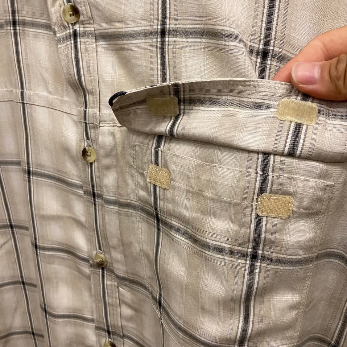 노스페이스 체크 반팔 셔츠 상품이미지4