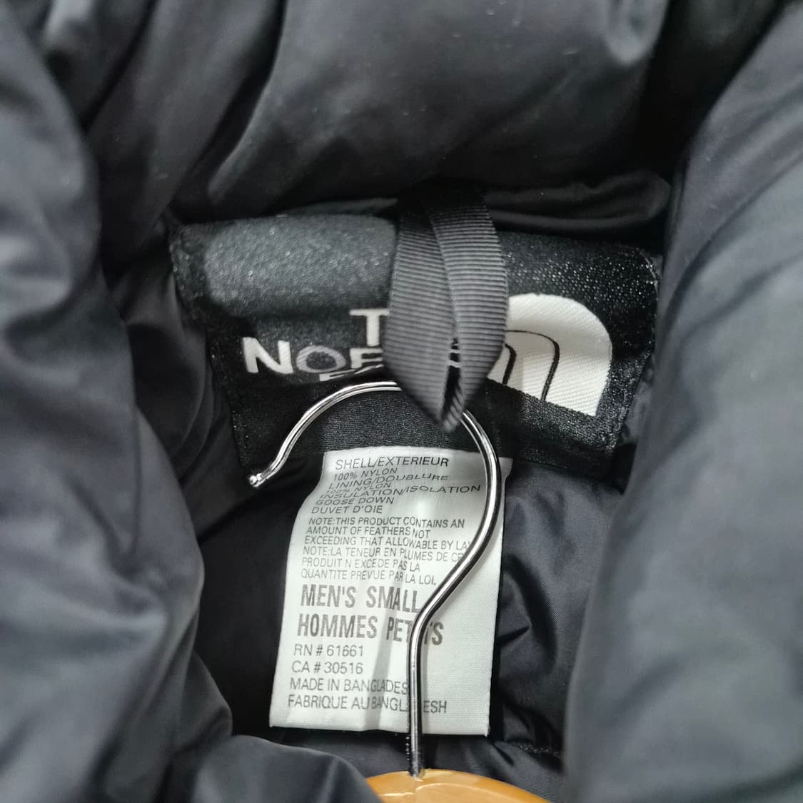 노스페이스 눕시 패딩 회색/블랙 여성 M 상품이미지3