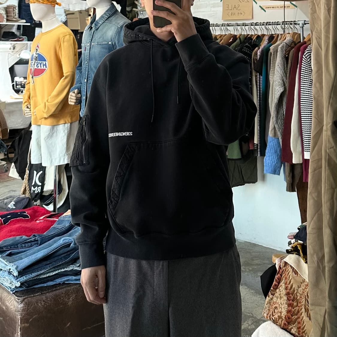 (착용컷) 조던 23ENGINEERED 스웻 후드 티셔츠 (103) 상품이미지2