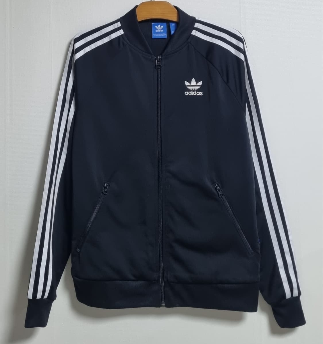 S (90) 아디다스 블랙 오리지널 트레이닝 져지 트랙탑 상품이미지1