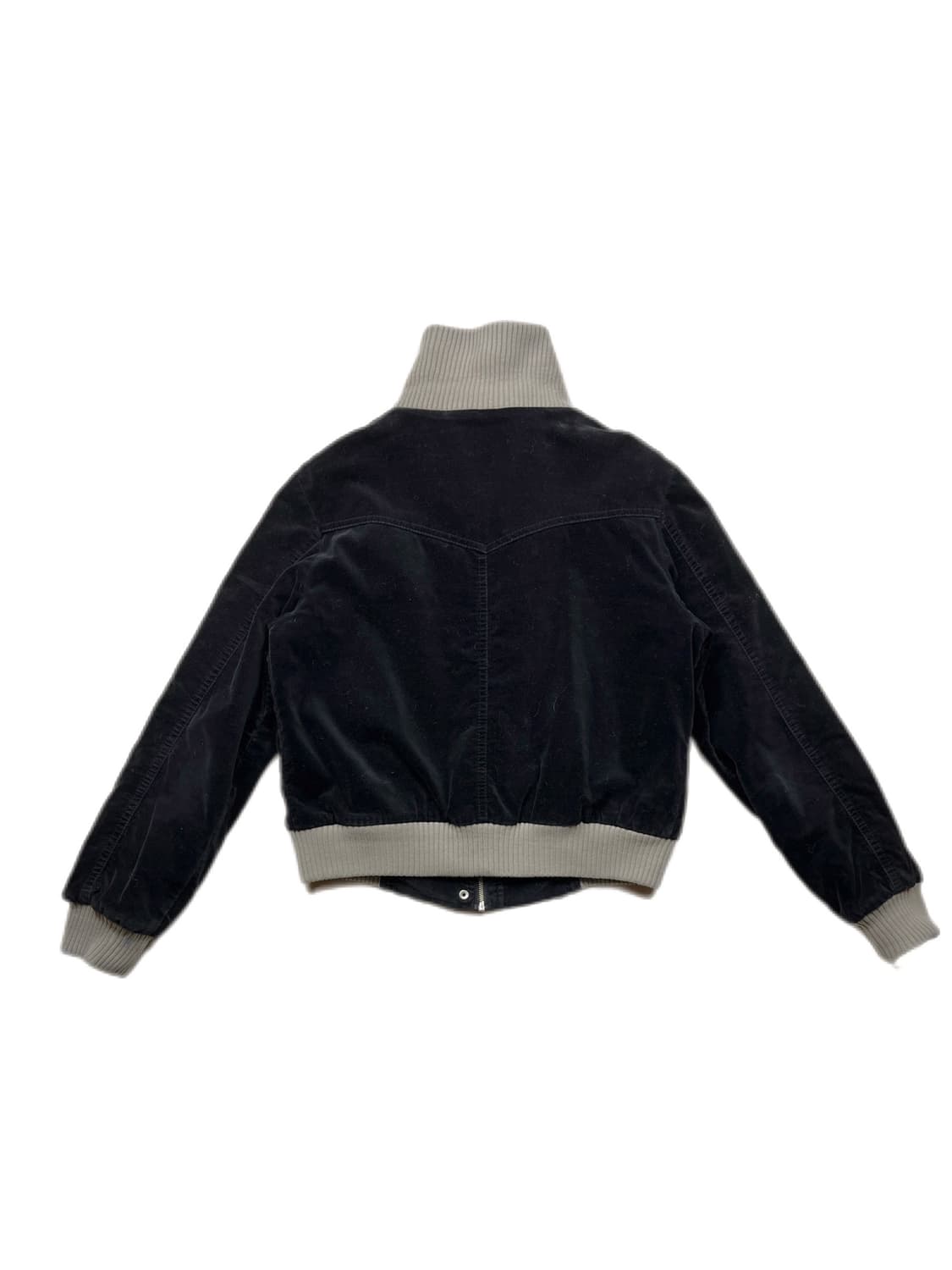 오버핏 벨벳 봄버 자켓 상품이미지5