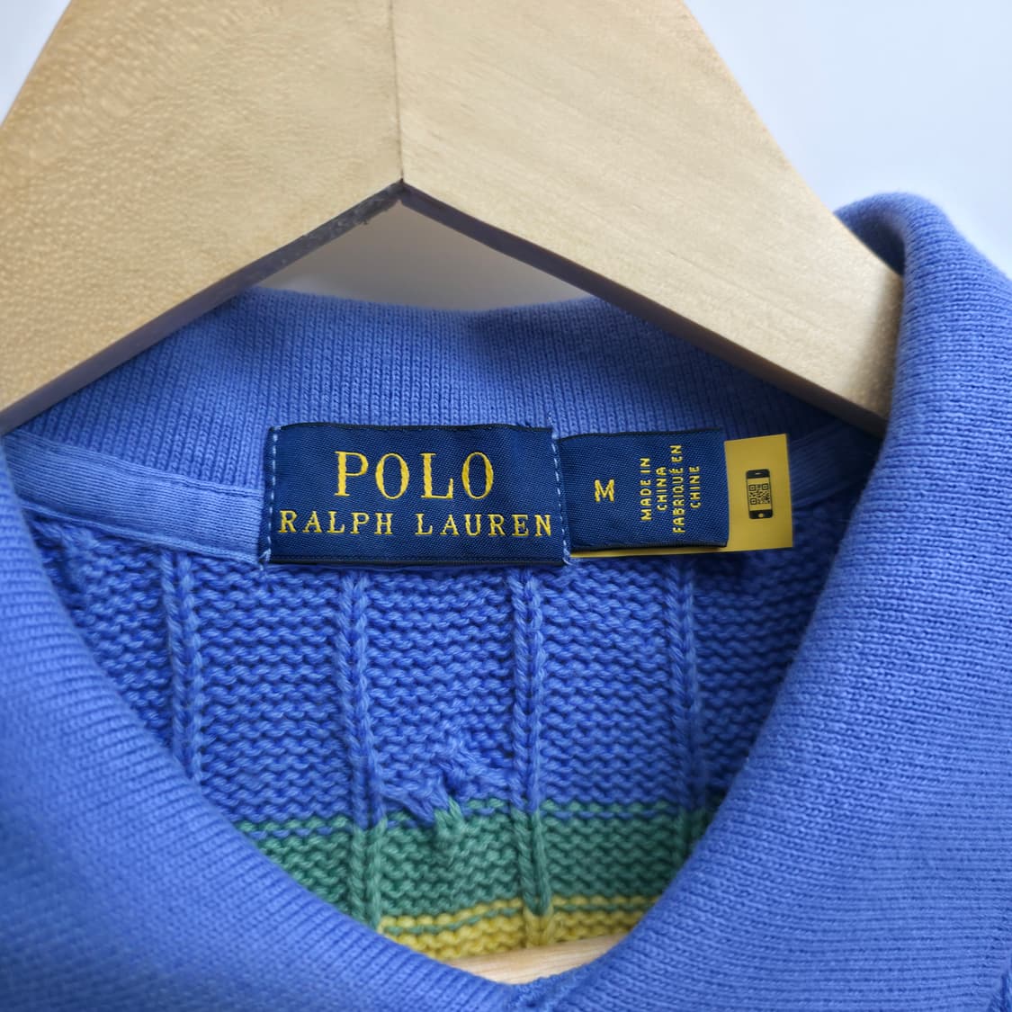 [M] 폴로 랄프로렌 스트라이프 케이블 니트 카라티 상품이미지7