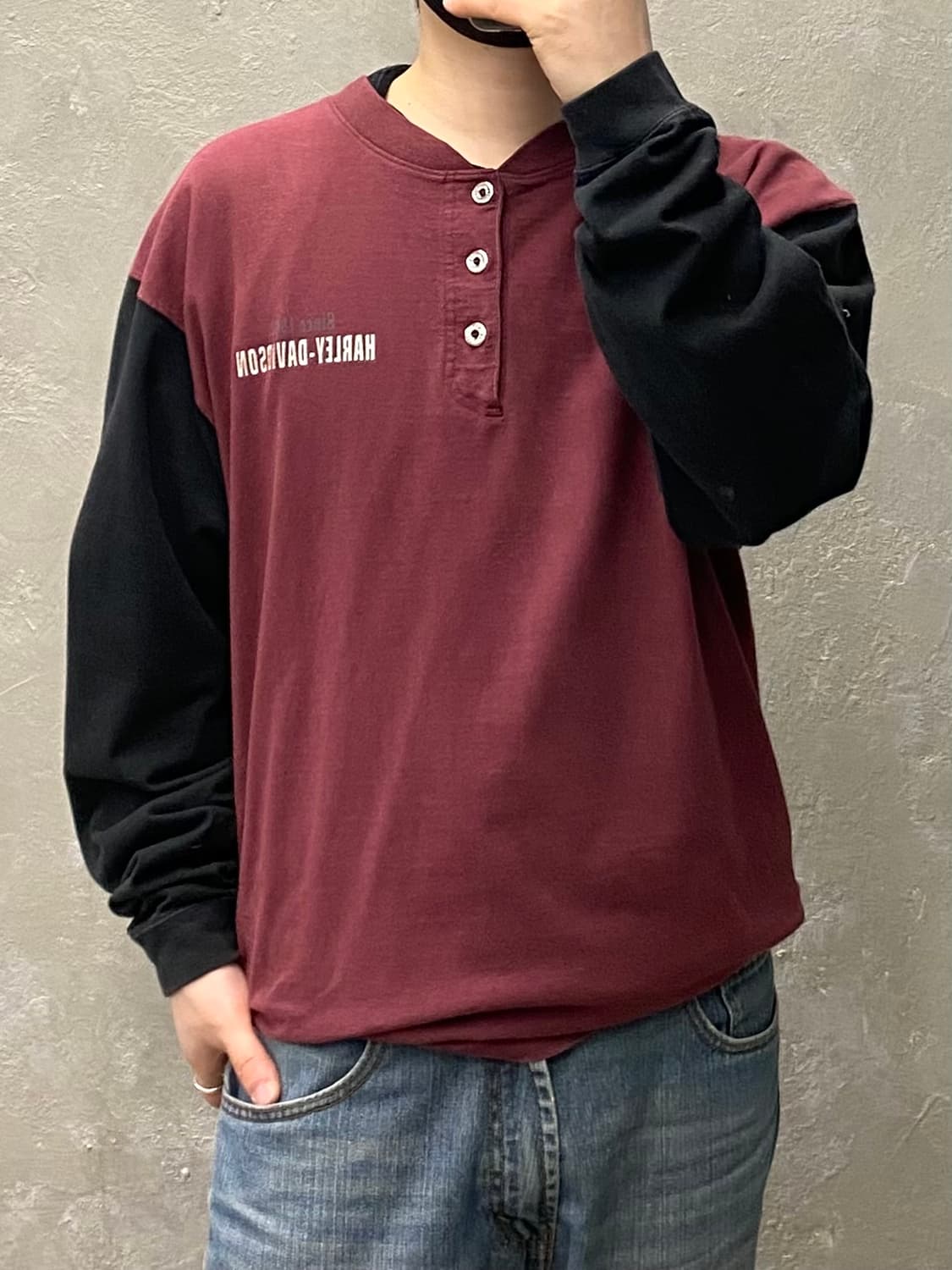 [XL] Harley Davidson 할리데이비슨 헨리넥 롱슬리브 상품이미지8