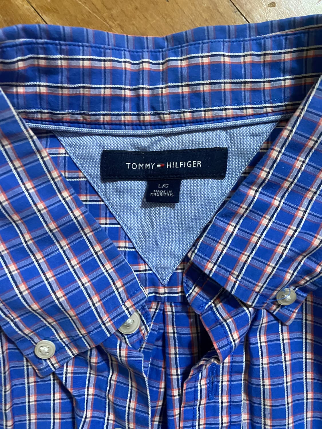 타미힐피거  간절기 체크 남방 L (105) 상품이미지3