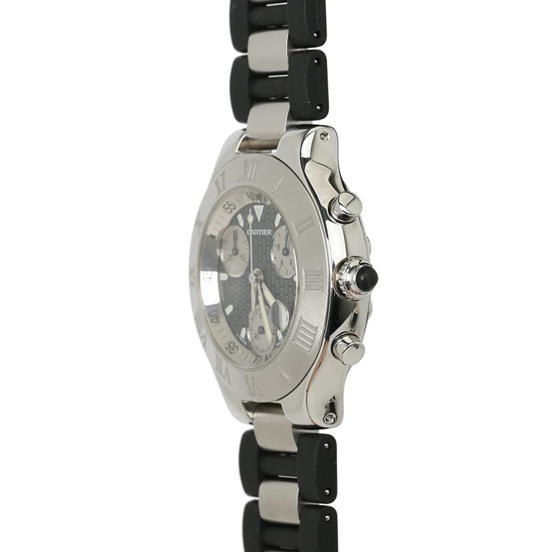 까르띠에 21C 시계 크로노그래프 블랙 러버밴드 워치 W10125U2 상품이미지10