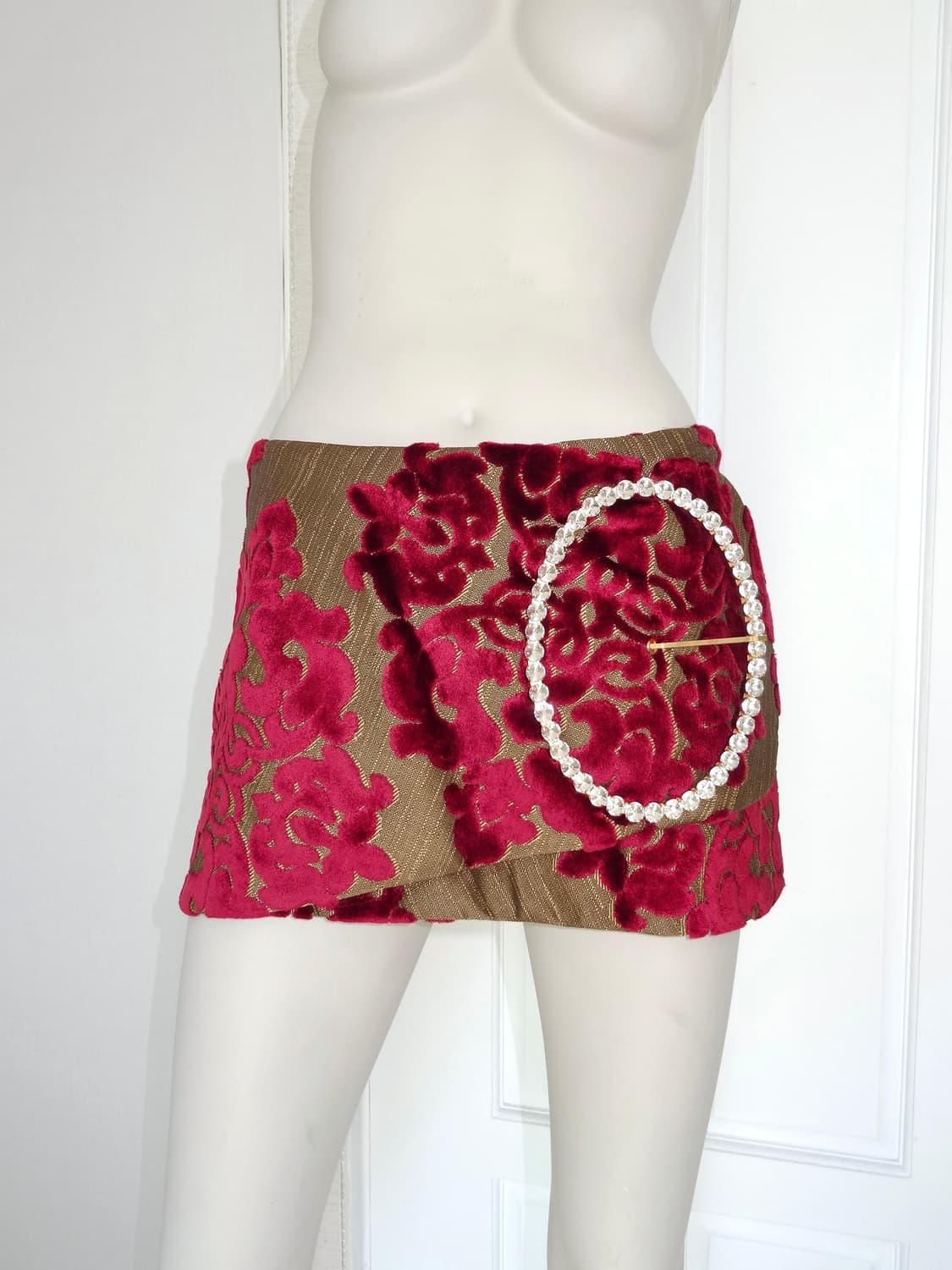 Dolce&gabbana  Rhinestone buckle Skirts 상품이미지4