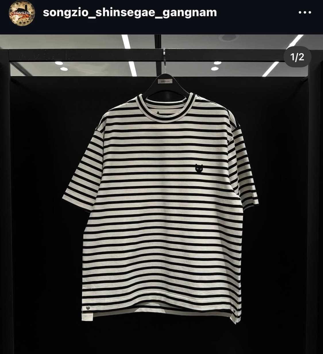 (L) 24SS 송지오 지제로 팬서 제로센세이션 티셔츠 크림 상품이미지1