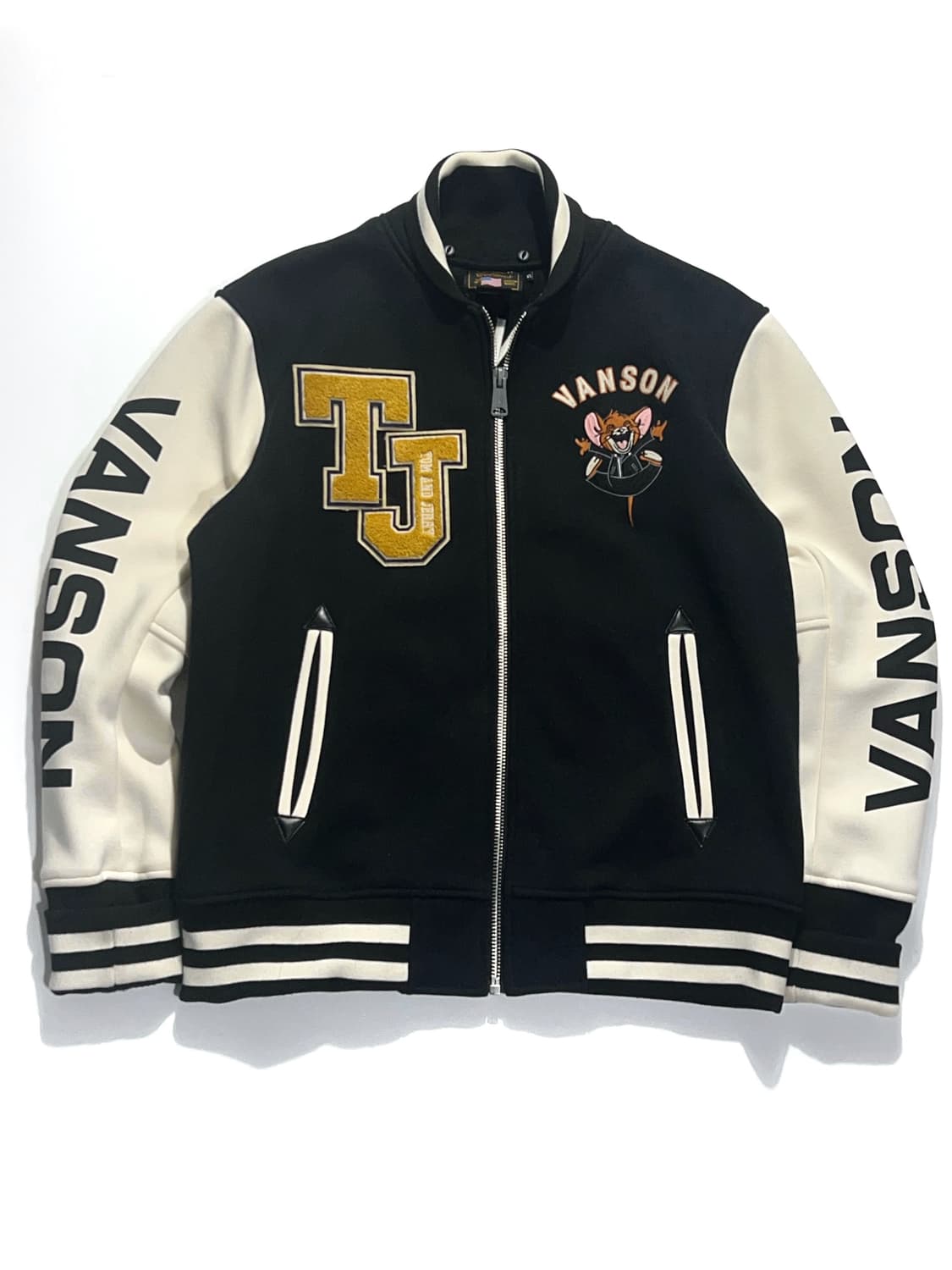 Vanson Leather Tom&jerry Varsity Jacket 상품이미지2