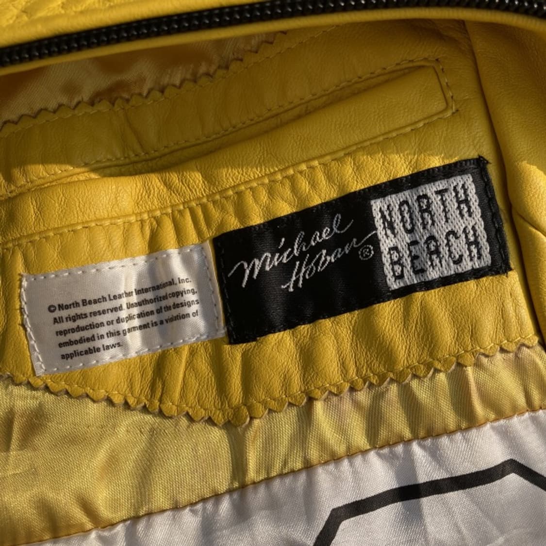 90‘s North Beach 빈티지 레이싱 가죽 자켓 상품이미지9