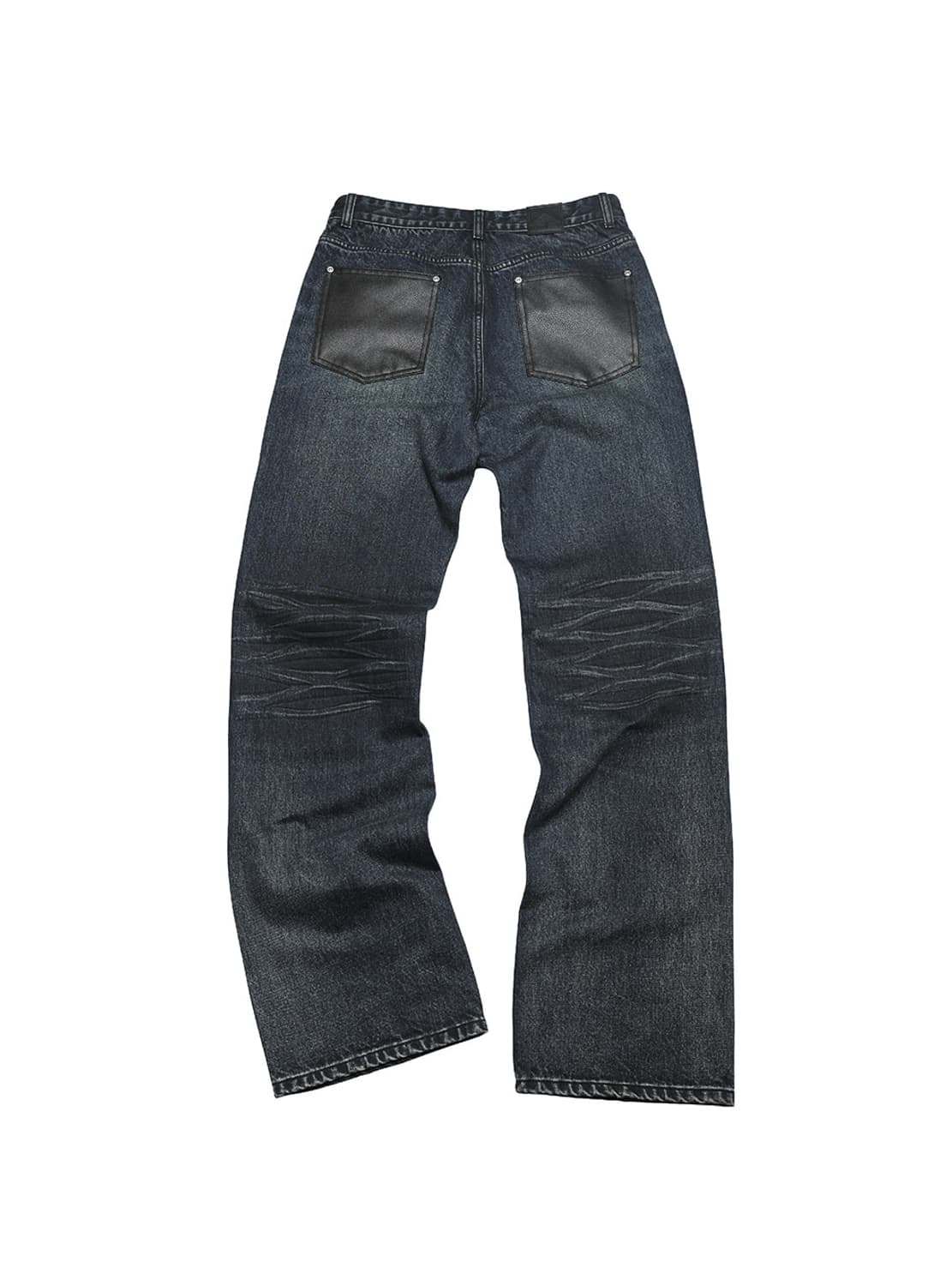 3D Panel Washed Denim Pants  상품이미지2