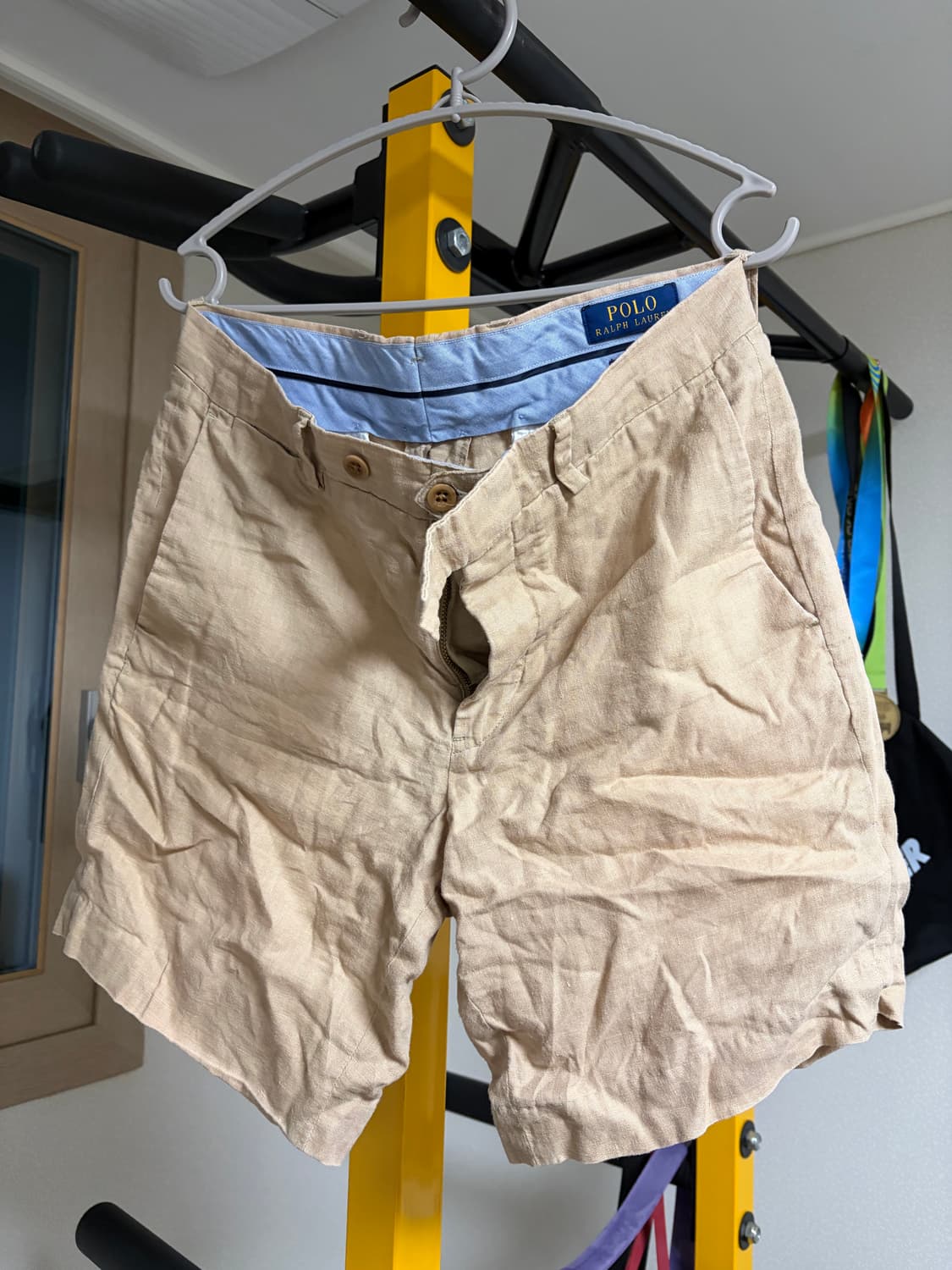 폴로 린넨 반바지 베이지 상품이미지1