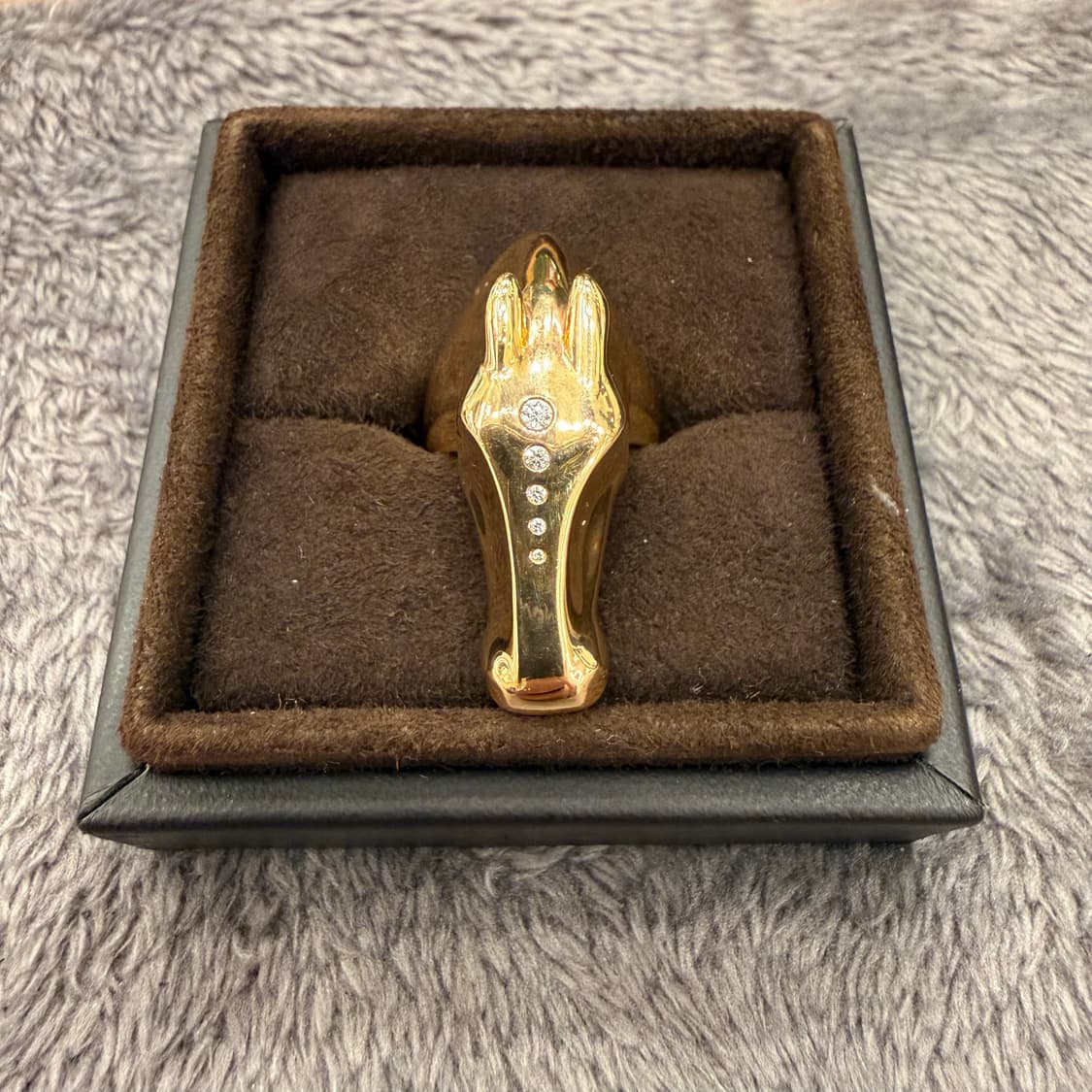 hermes Vintage 18K GoldHorse Head Diamon 상품이미지3