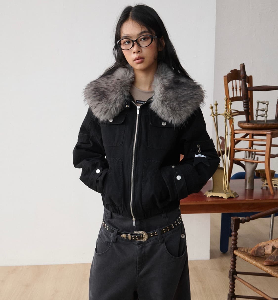 jikoo fur field jacket 상품이미지1
