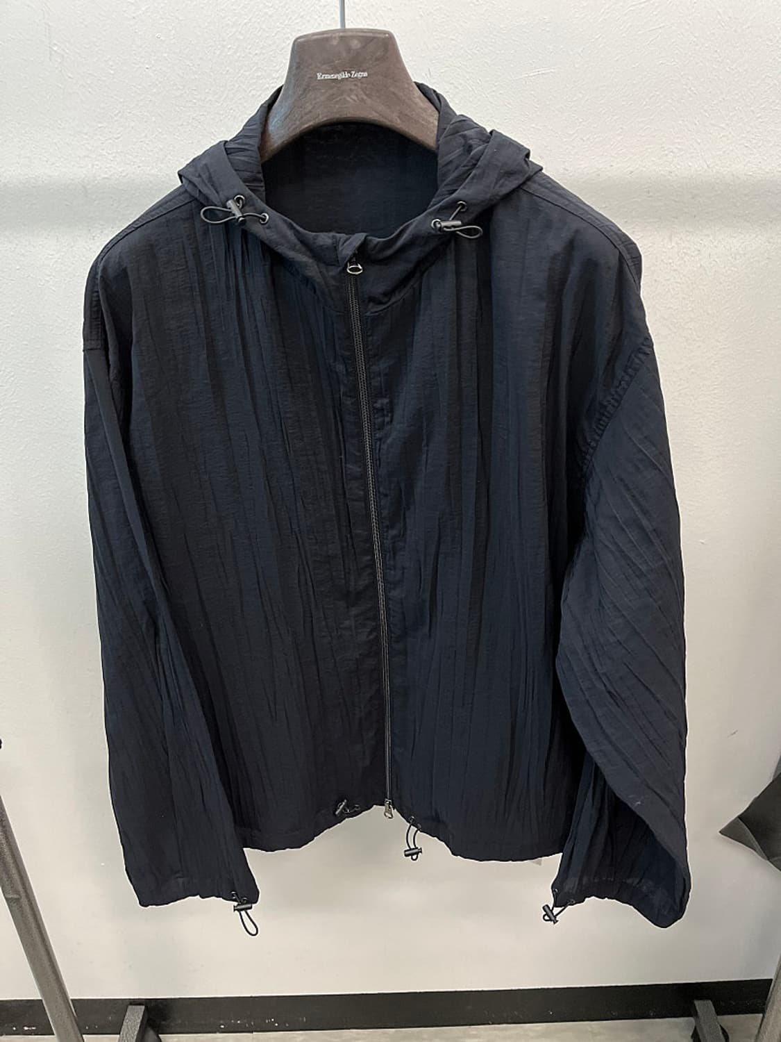 100-105) 쿠어 신형 플리츠 후드자켓  상품이미지3