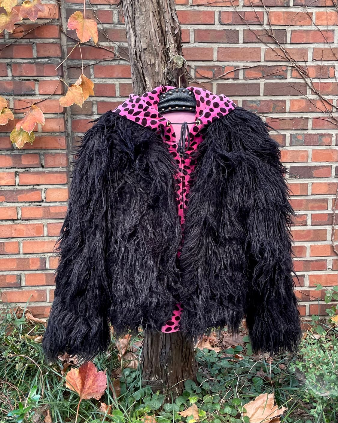 Raven black fur jacket 상품이미지8