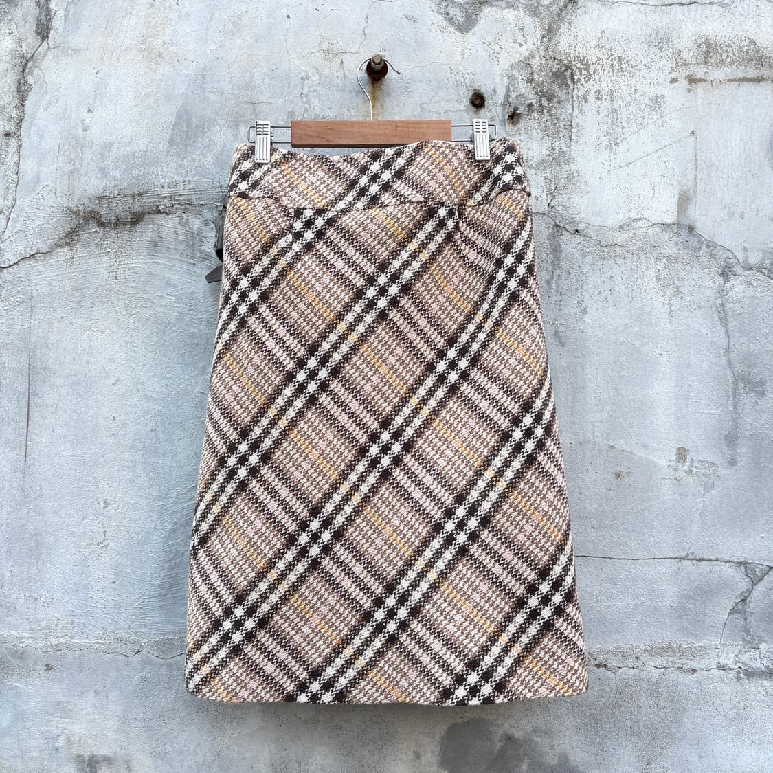 Burberry 버버리 체크 랩 스커트 상품이미지2