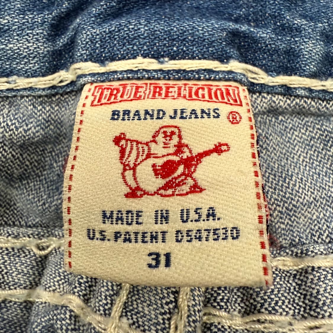 [정품/31] 트루릴리젼 스티치 데님 청바지 b14 상품이미지4