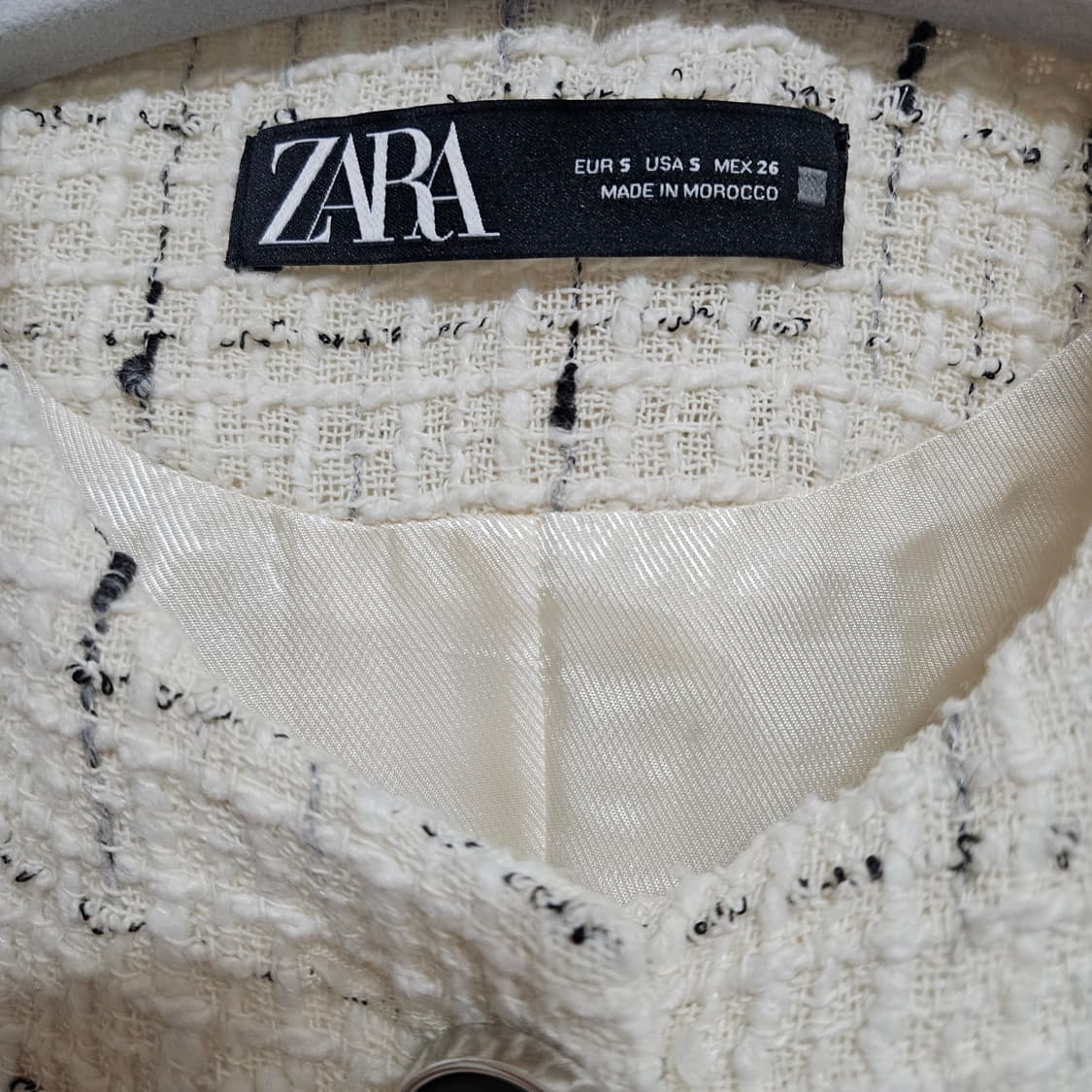 S 자라 트위드 원피스 자켓 상품이미지3