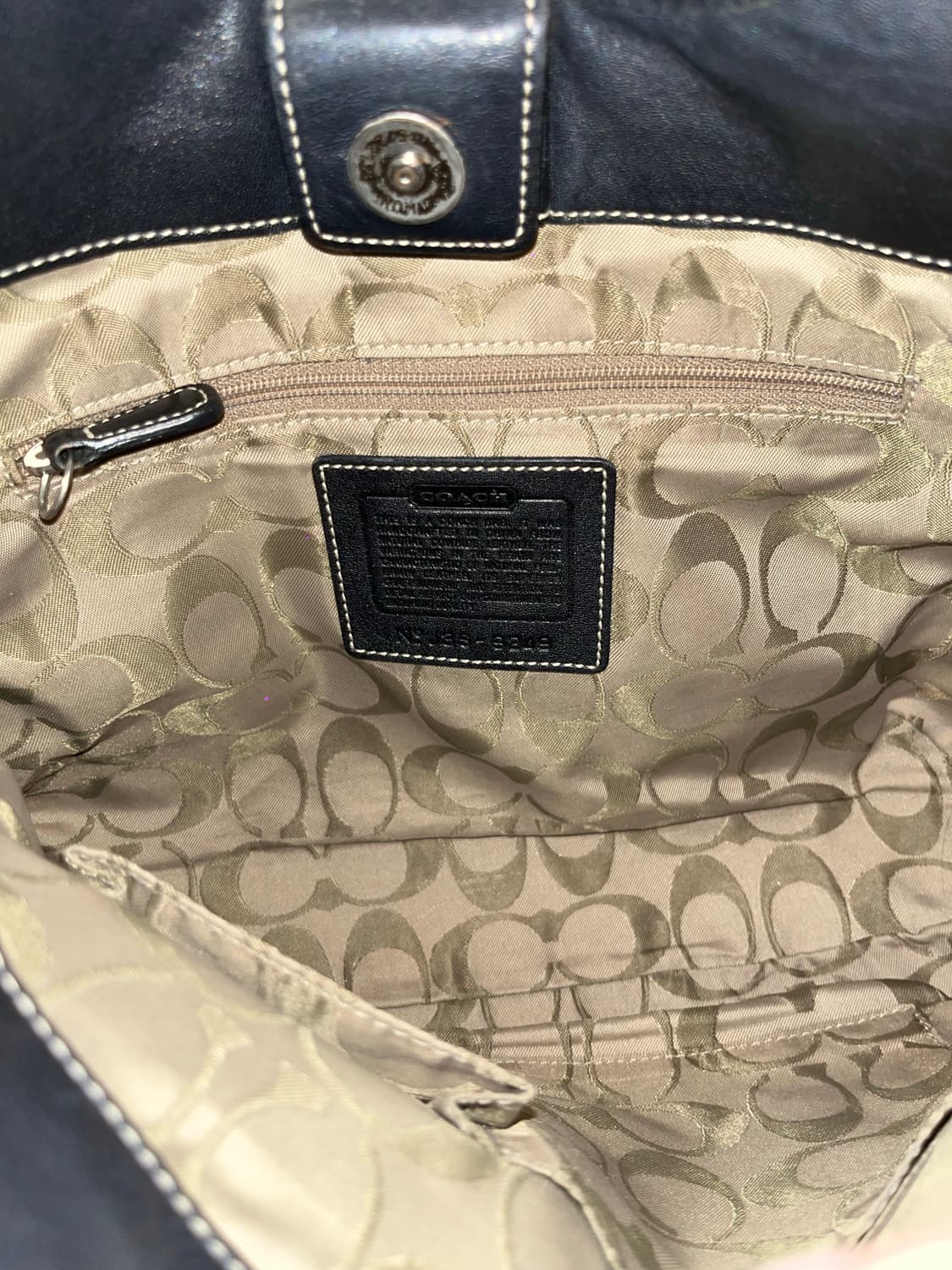 📦Coach black leather shoulder bag  상품이미지7