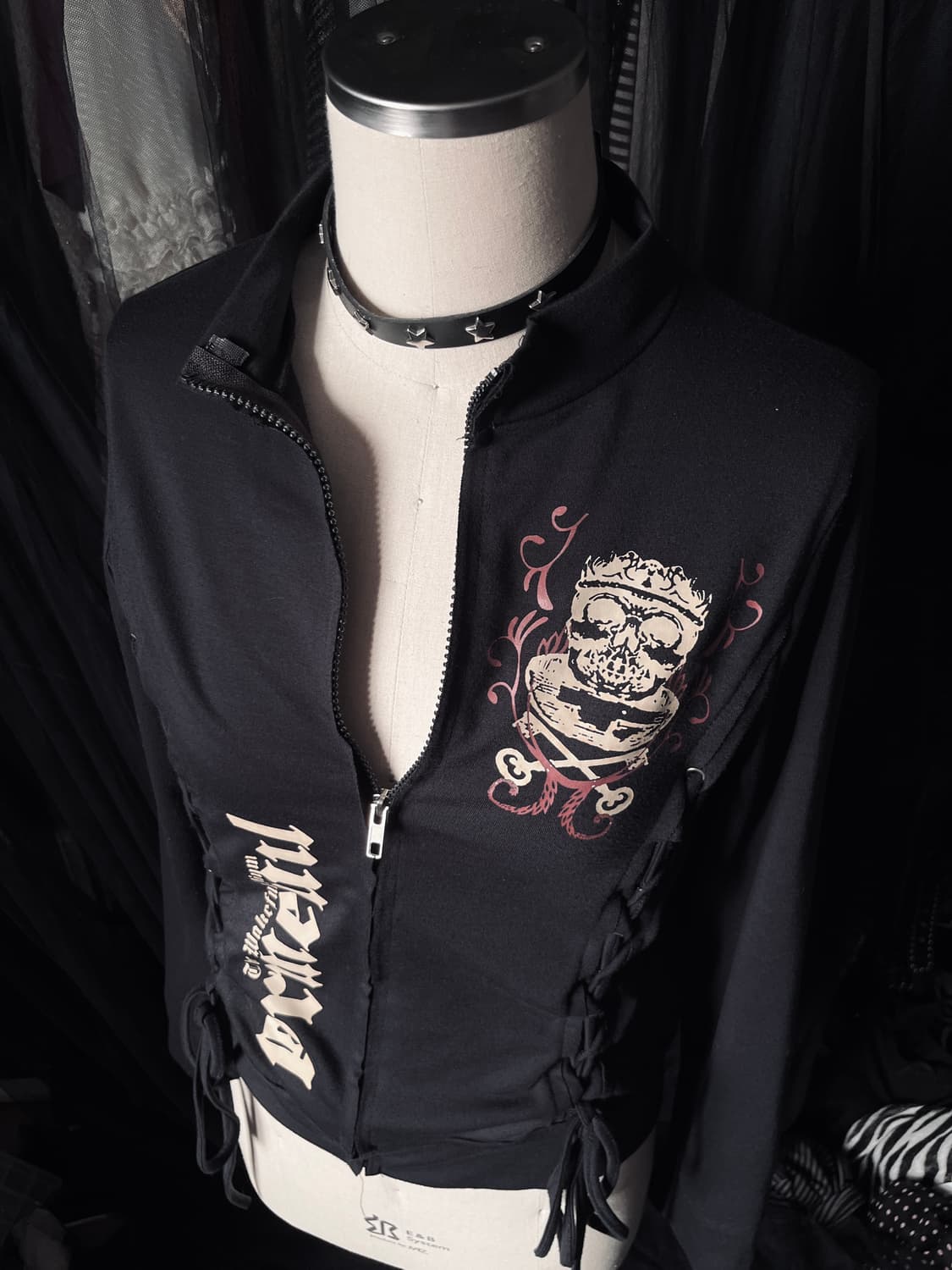 펑크 코르셋 집업 punk corset zip-up 상품이미지2