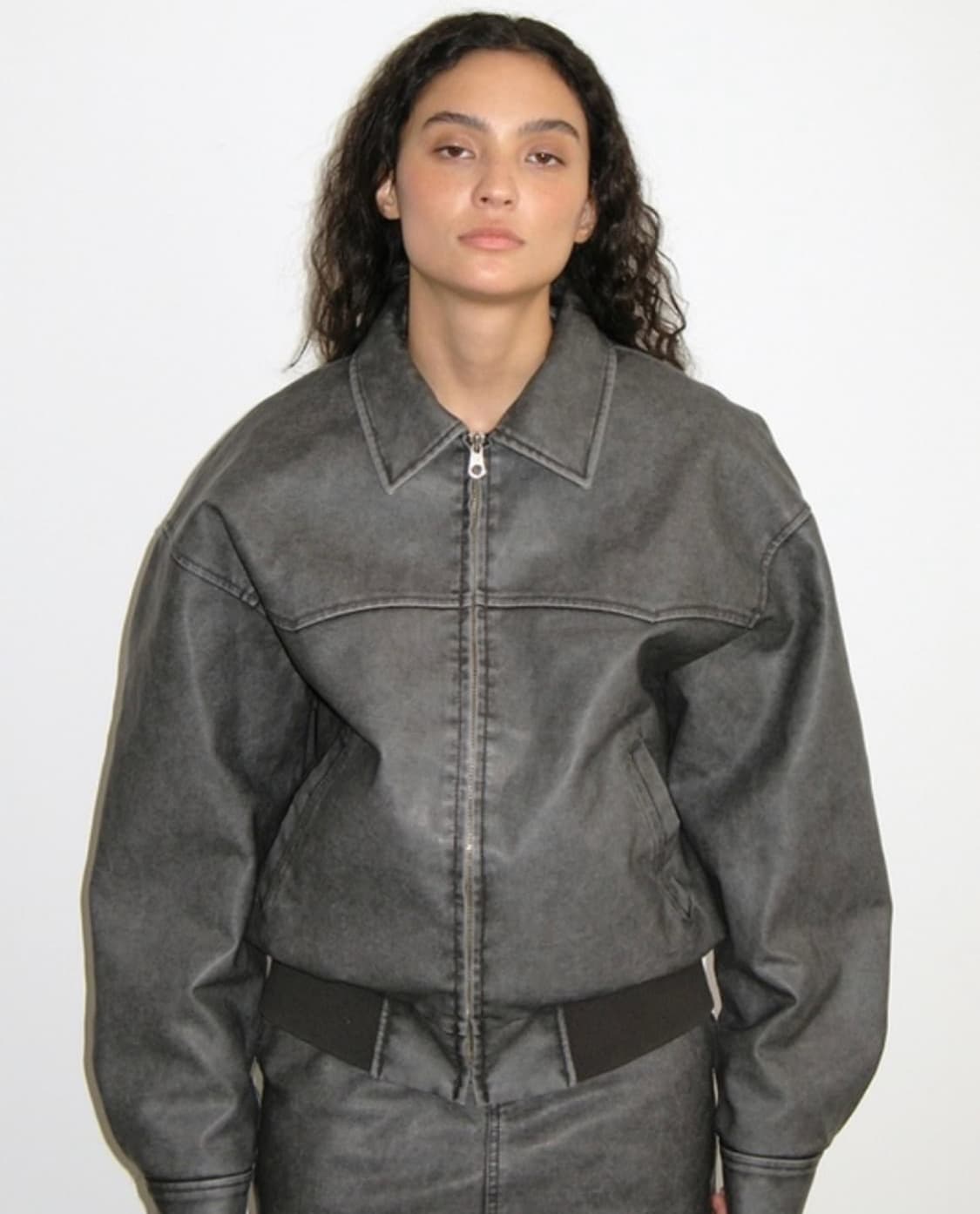 Polysooem 폴리수엠 레더 자켓 상품이미지1