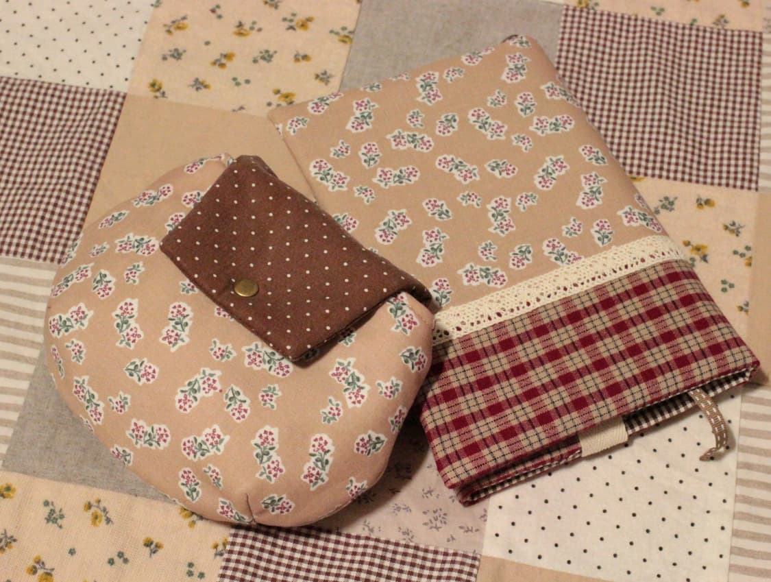 핸드메이드 베이지 다트 파우치 상품이미지8