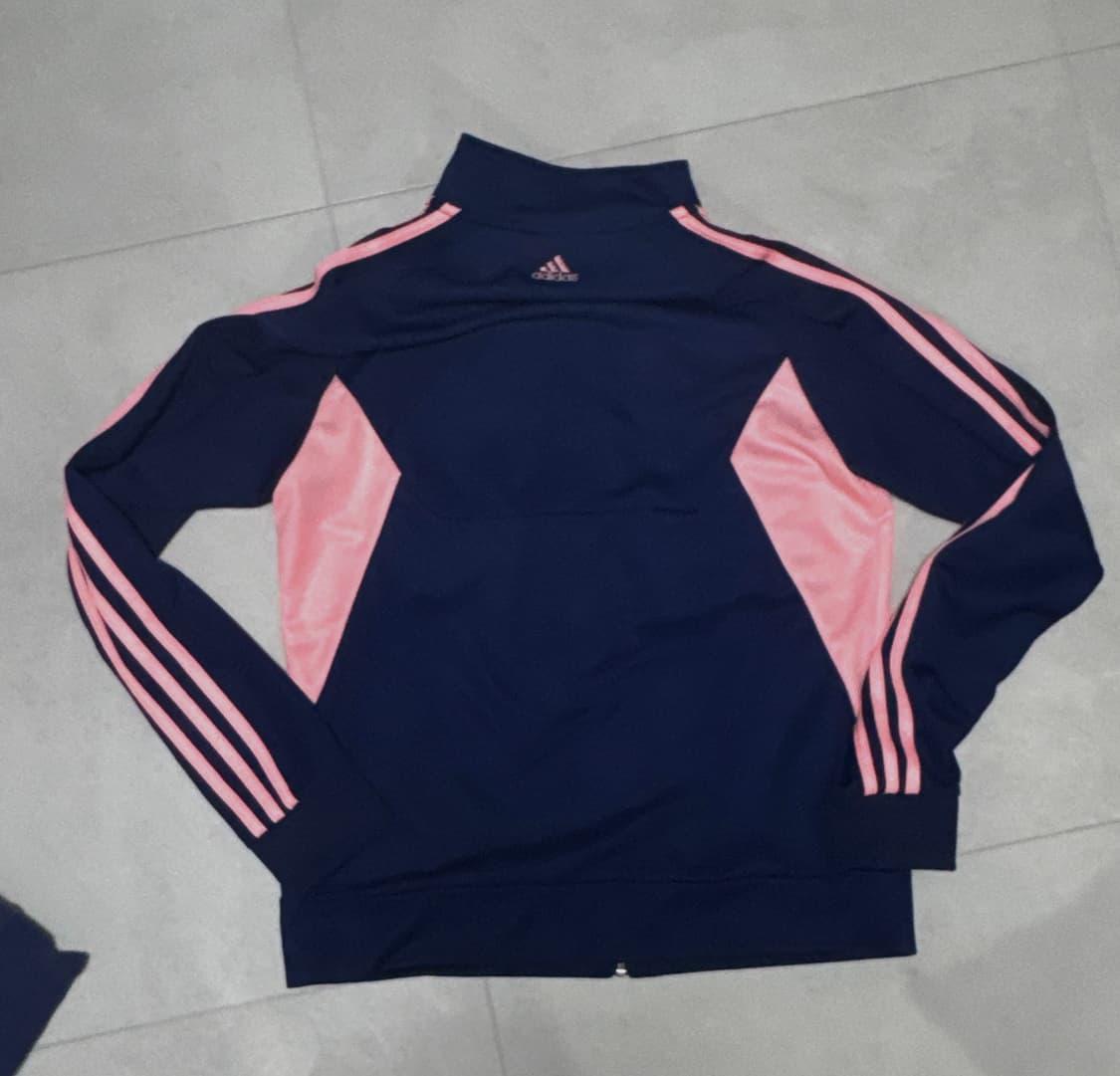 [~2.12]아디다스 빈티지 y2k  큐빅 네이비 핑크 트랙 져지 상품이미지8