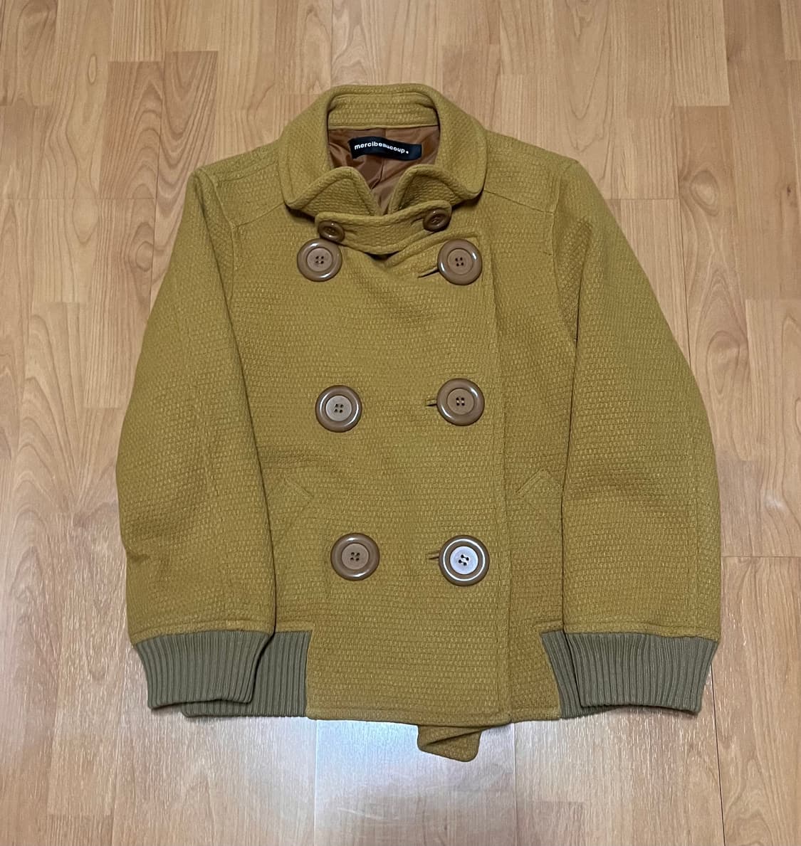 케미컬스포츠 메르시보꾸 단추 버튼 피코트 상품이미지1