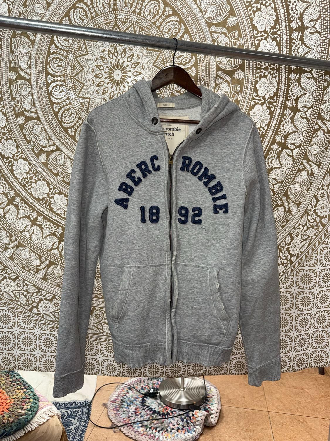 아베크롬비 빈티지 머슬핏 기모 후드집업  상품이미지3