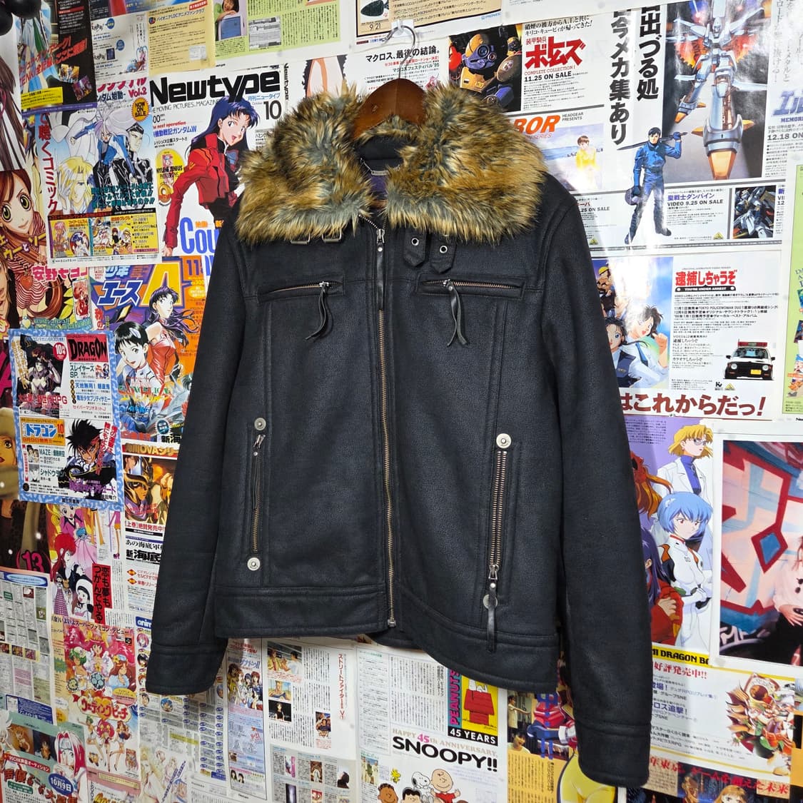 빈티지 카라 퍼 무스탕 자켓 상품이미지2