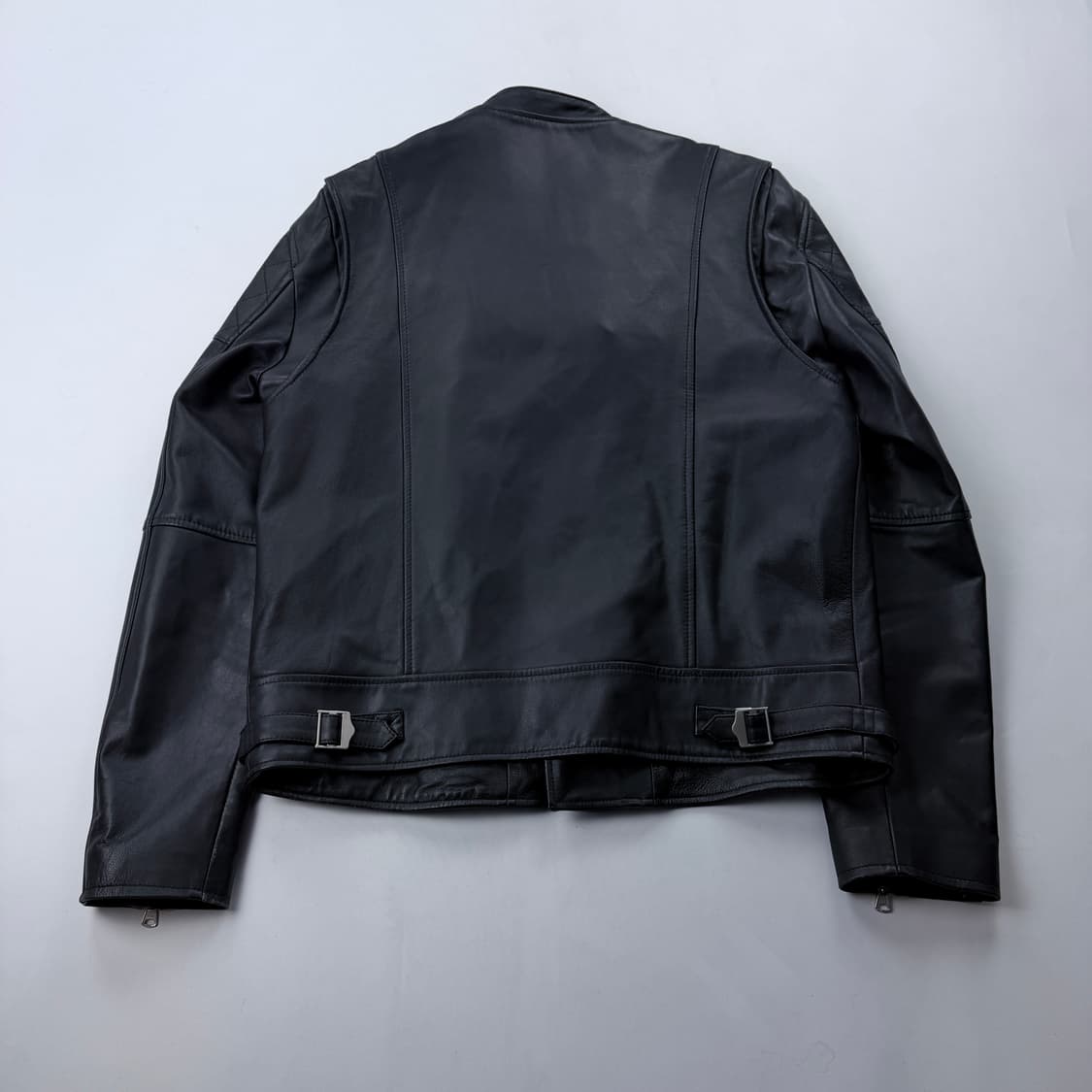 SSRL 주우재 램스킨 양가죽 논카라 라이더자켓 상품이미지6