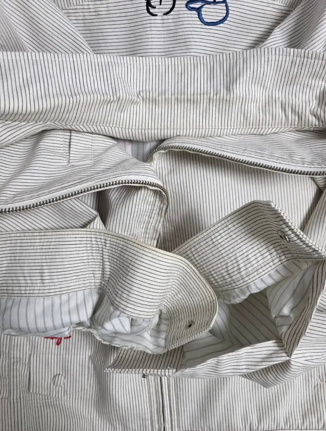 (L) Stu 스트라이프 아이보리 자켓 상품이미지4