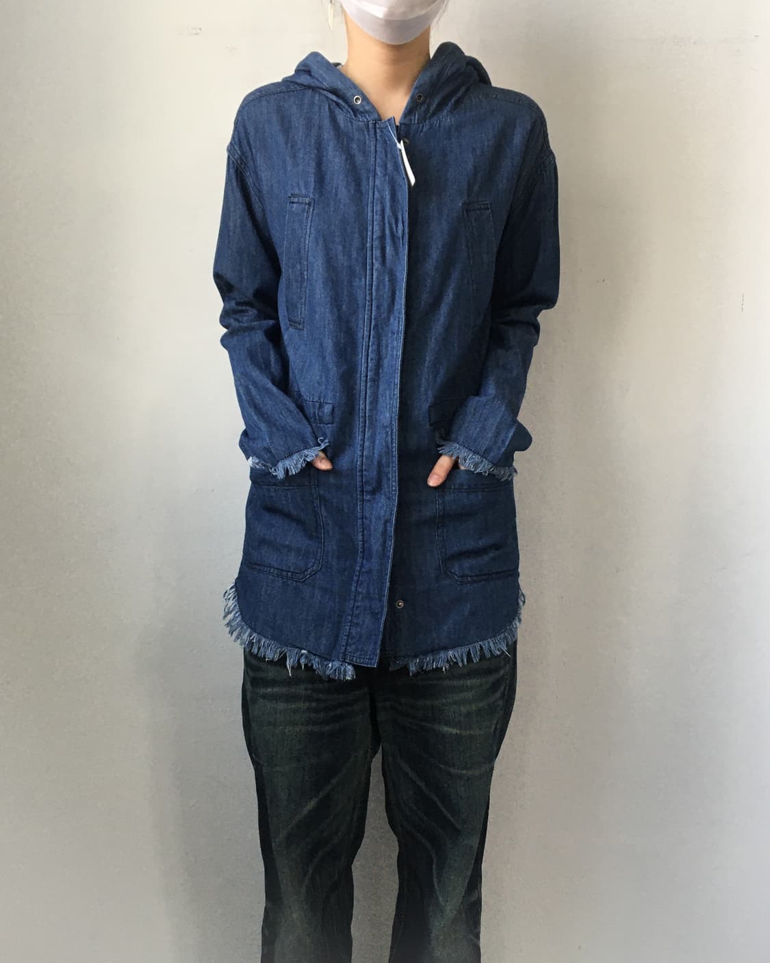 Fringe point hood zip up 상품이미지1