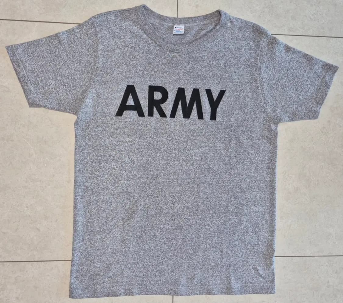 80s Vintage Champion "ARMY" T-Shirt (XL) 상품이미지5