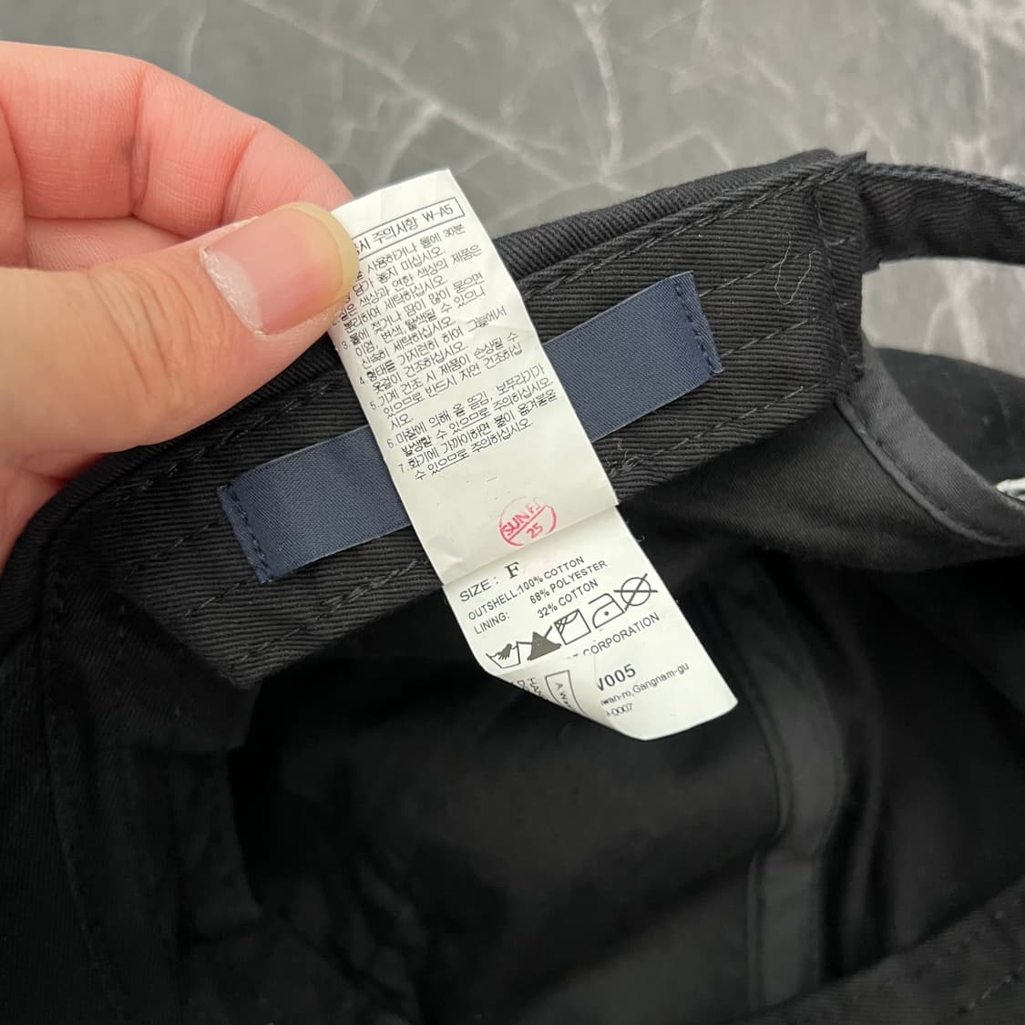 준지 로고 볼캡 블랙 상품이미지7