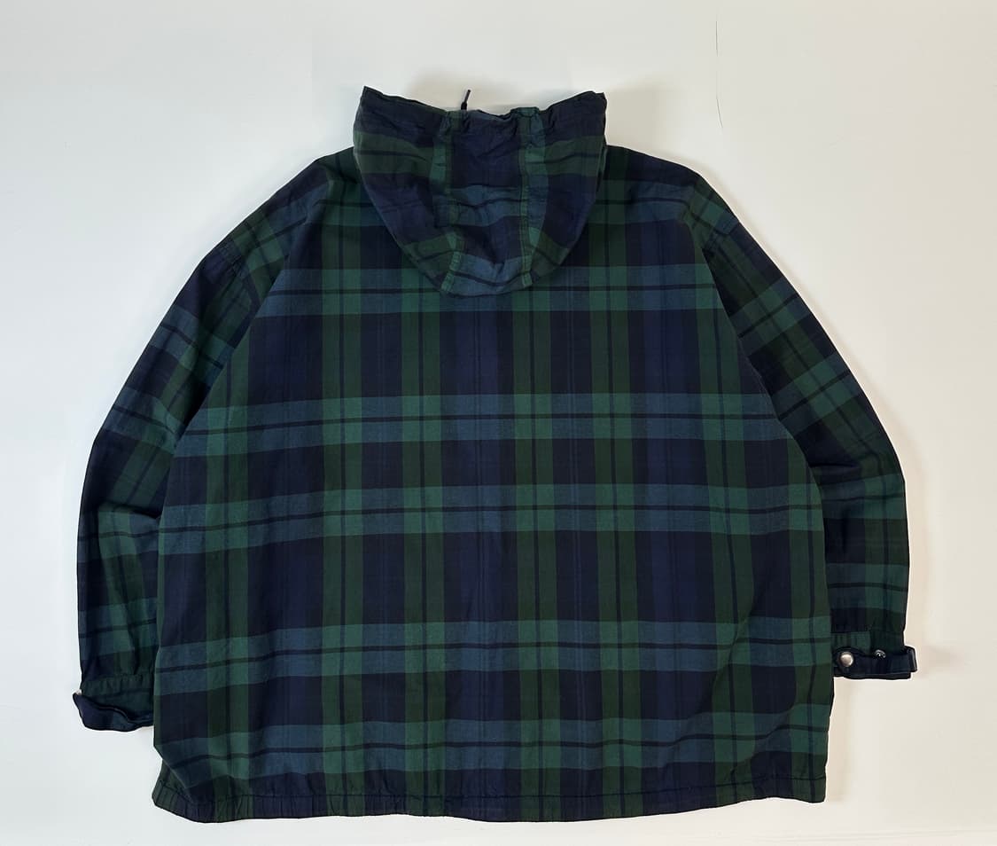 폴로 블랙와치 타탄체크 후드 자켓 야상 L 상품이미지3