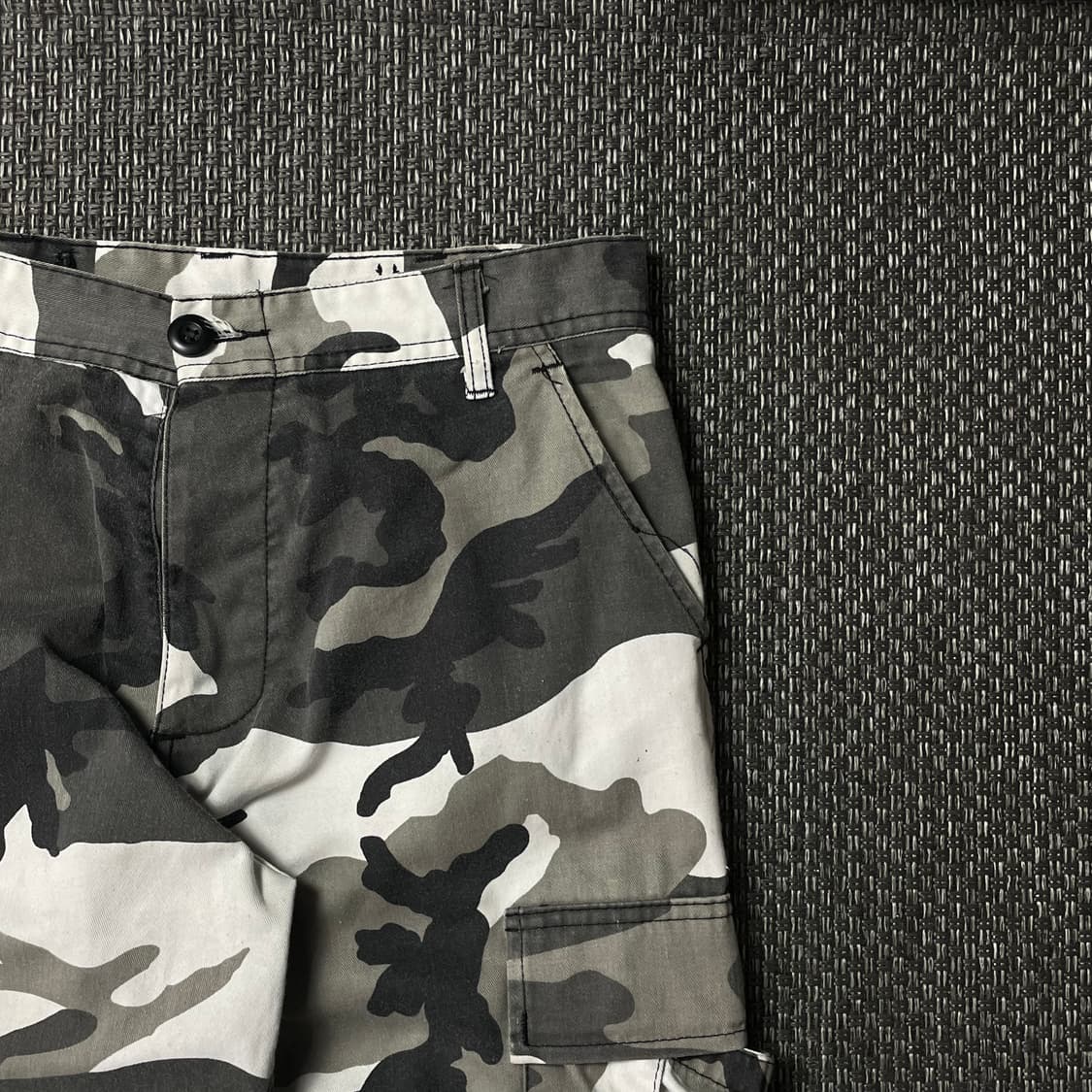 (27) 오리지널 빈티지 그레이 카모 밀리터리 카고팬츠 상품이미지3