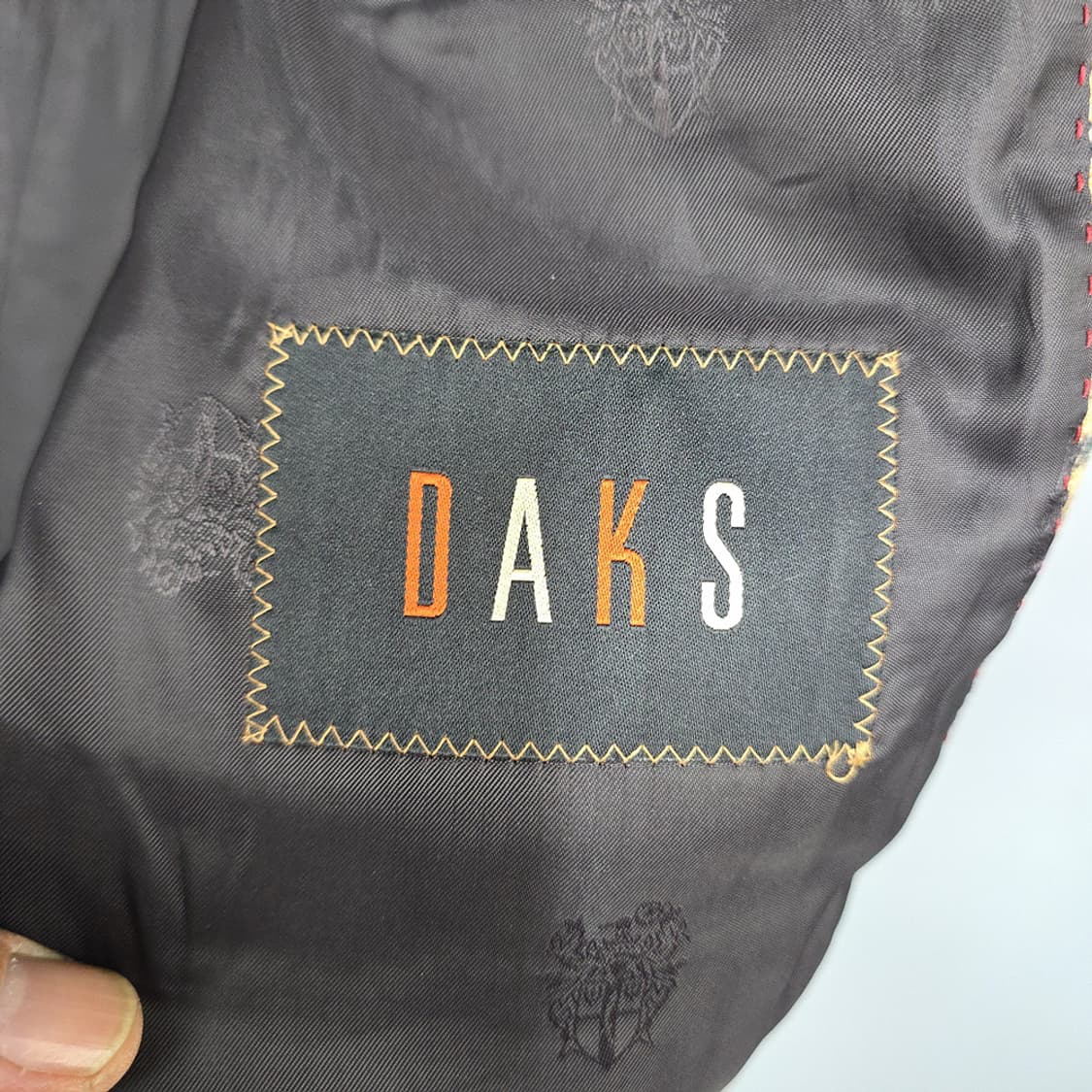 닥스(daks) 울 캐시미어 체크 블레이저 109 상품이미지6