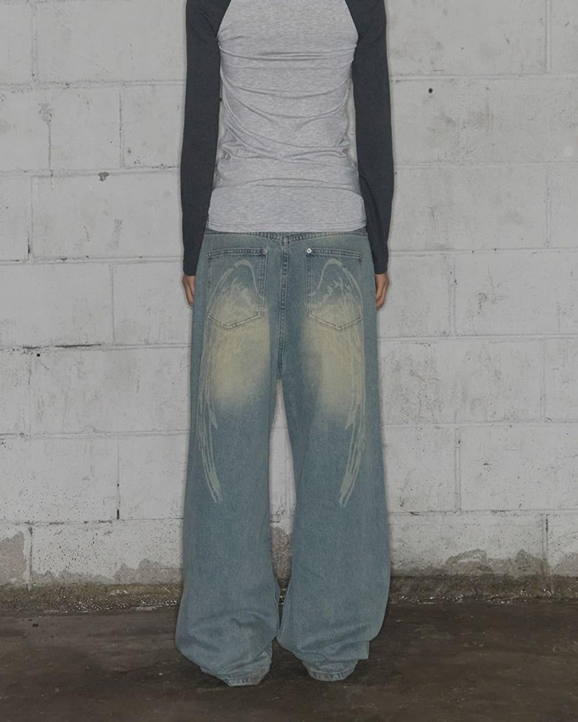 팬시클럽 엔젠 빈티지 워싱 핀턱 팬츠 (1사이즈) 상품이미지2