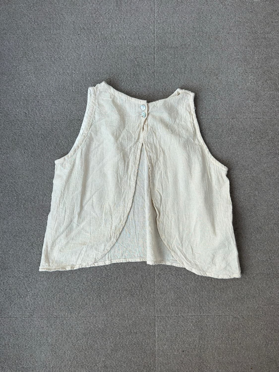 태국 내추럴 리넨 백오픈 나시 상품이미지2