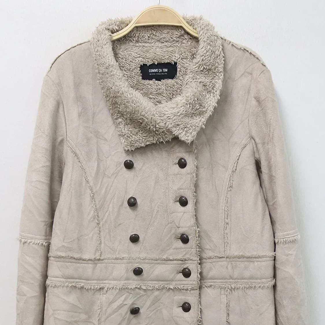 콤사이즘 스웨이드 퍼 더플코트 61399 상품이미지3